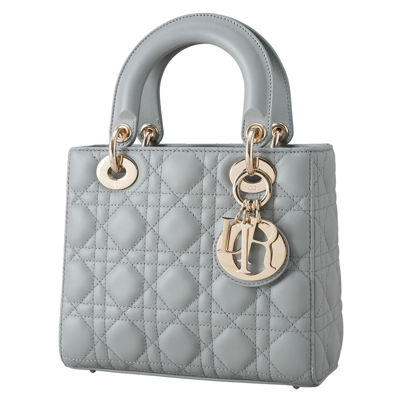 CHRISTIAN DIOR(USED)디올 레이디디올 스몰 스톤그레이
